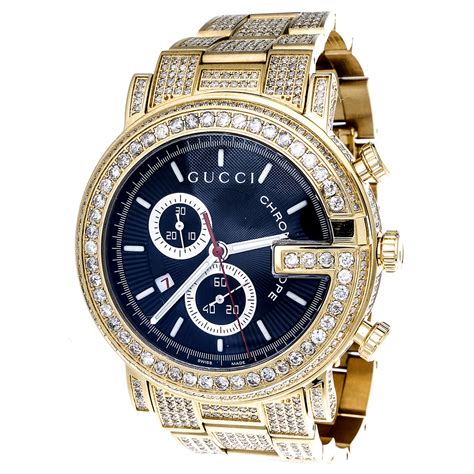 men's gucci diamond watch|gucci watch men price.